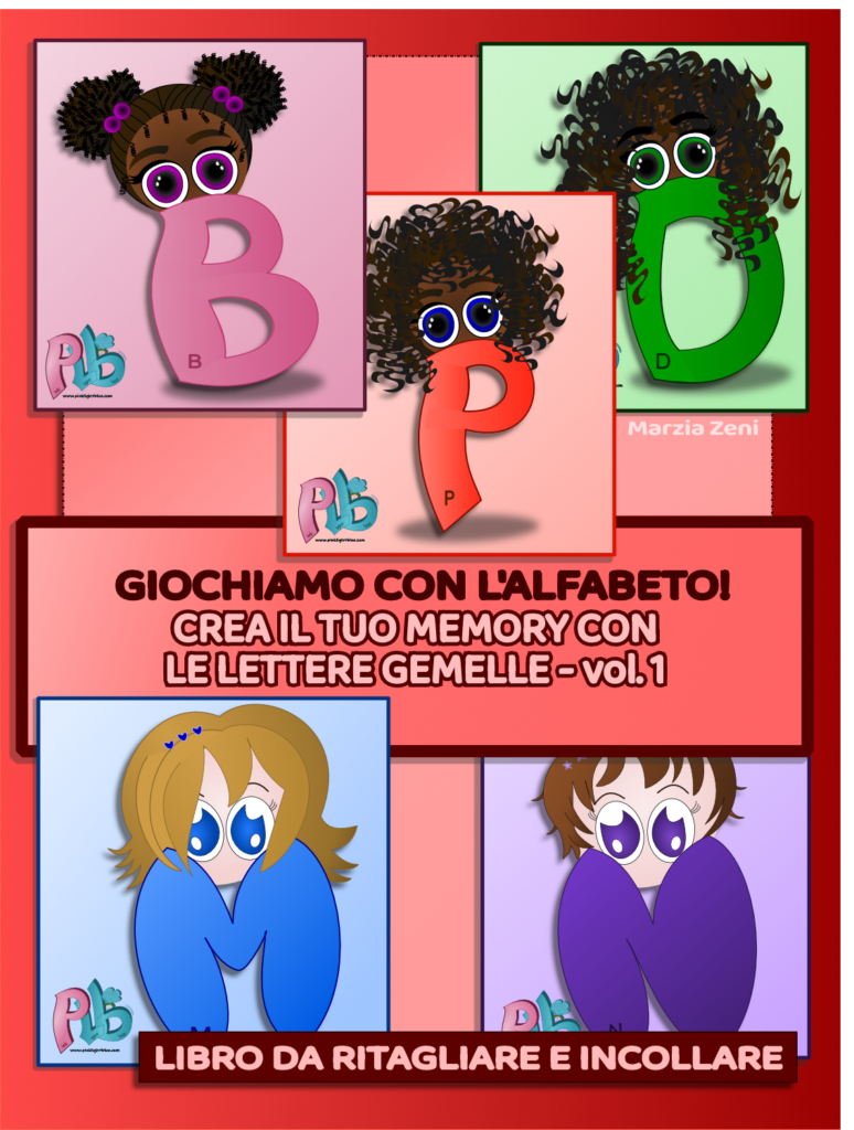 copertina libro "Crea il tuo memory con le lettere gemelle - vol. 1"