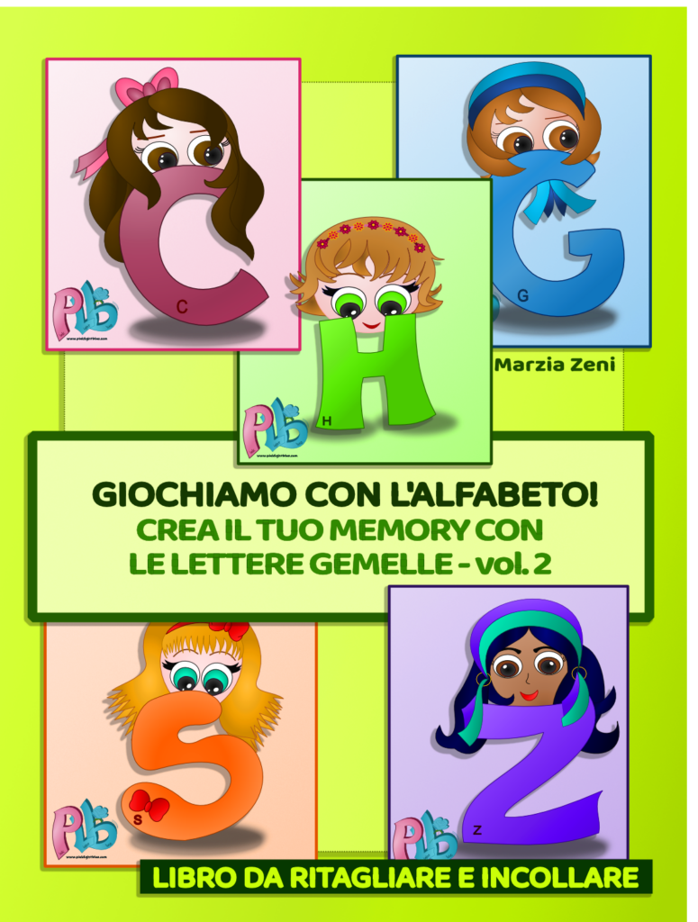 copertina libro "Crea il tuo memory con le lettere gemelle vol. 2"