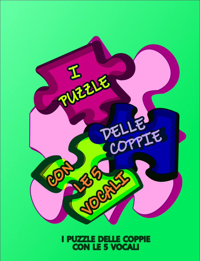 pagina introduttiva del capitolo "I puzzle delle coppie con le 5 vocali"