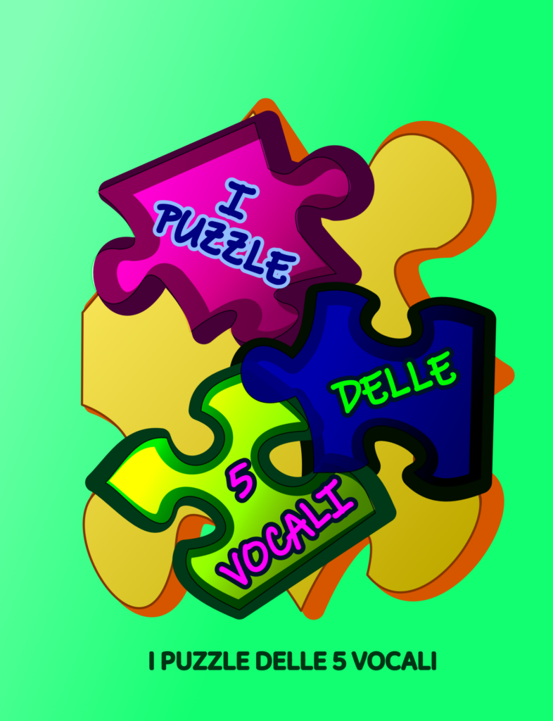 pagina introduttiva del capitolo "I puzzle delle 5 vocali"