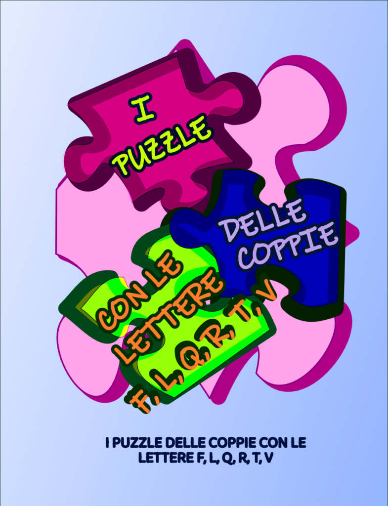 copertina seconda sezione "I puzzle delle coppie con le lettere FLQRTV"