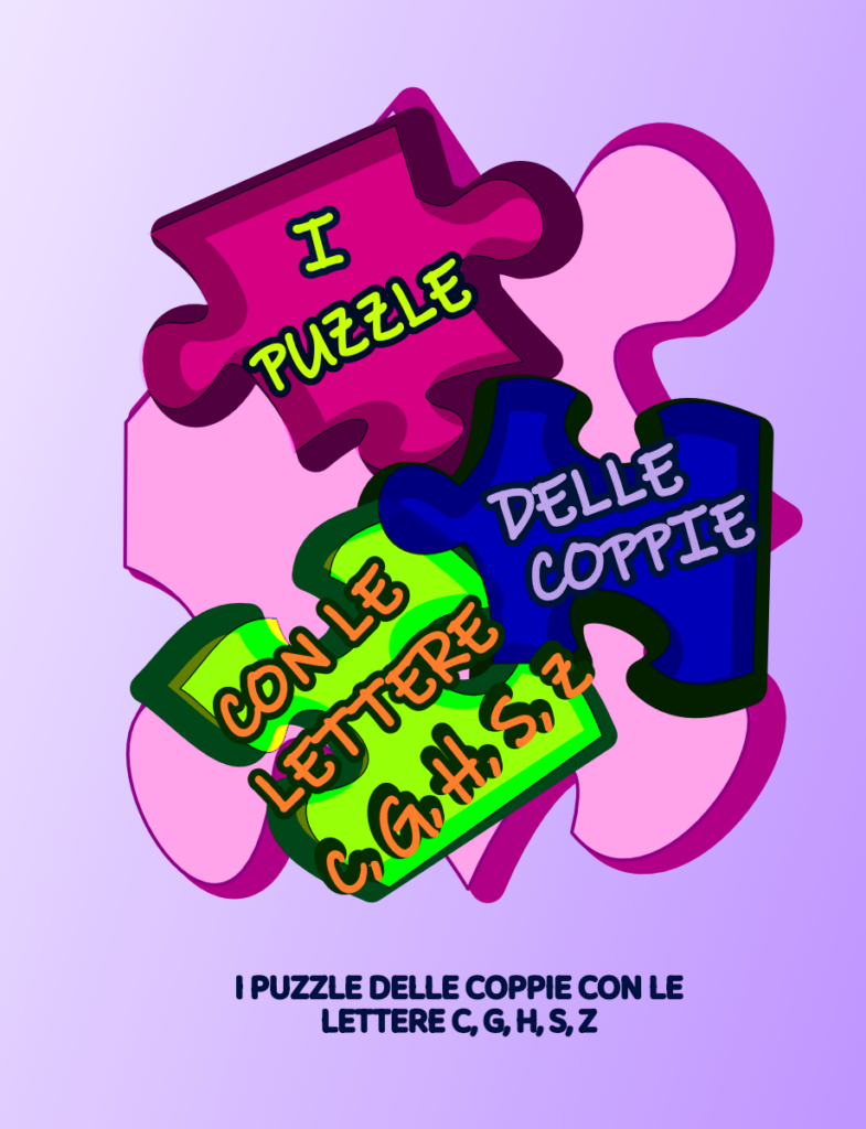 copertina seconda sezione "I puzzle delle coppie con le lettere CGHSZ"